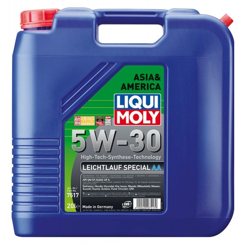 Масло моторное LIQUI MOLY LEICHTLAUF SPECIAL АА 5W-30  синтетика 20л