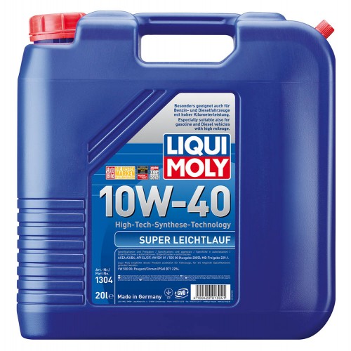 Масло LIQUI MOLY SUPER LEICHTLAUF SAE 10W-40  полусинтетика 20л