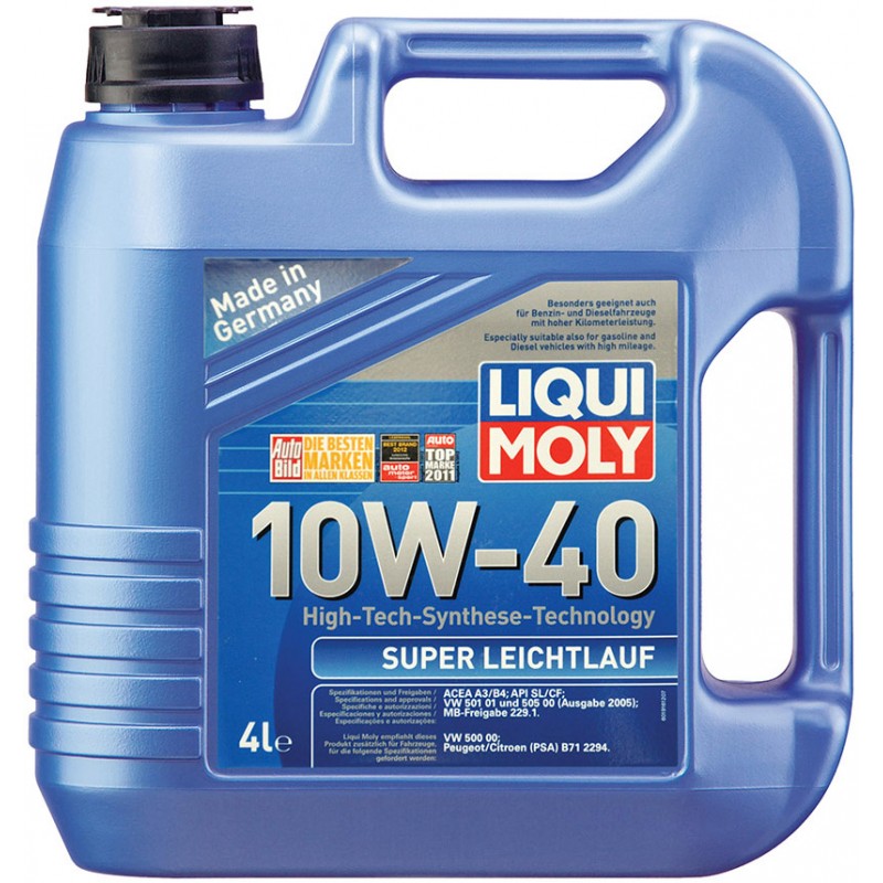 Масло LIQUI MOLY SUPER LEICHTLAUF SAE 10W-40  полусинтетика 4л