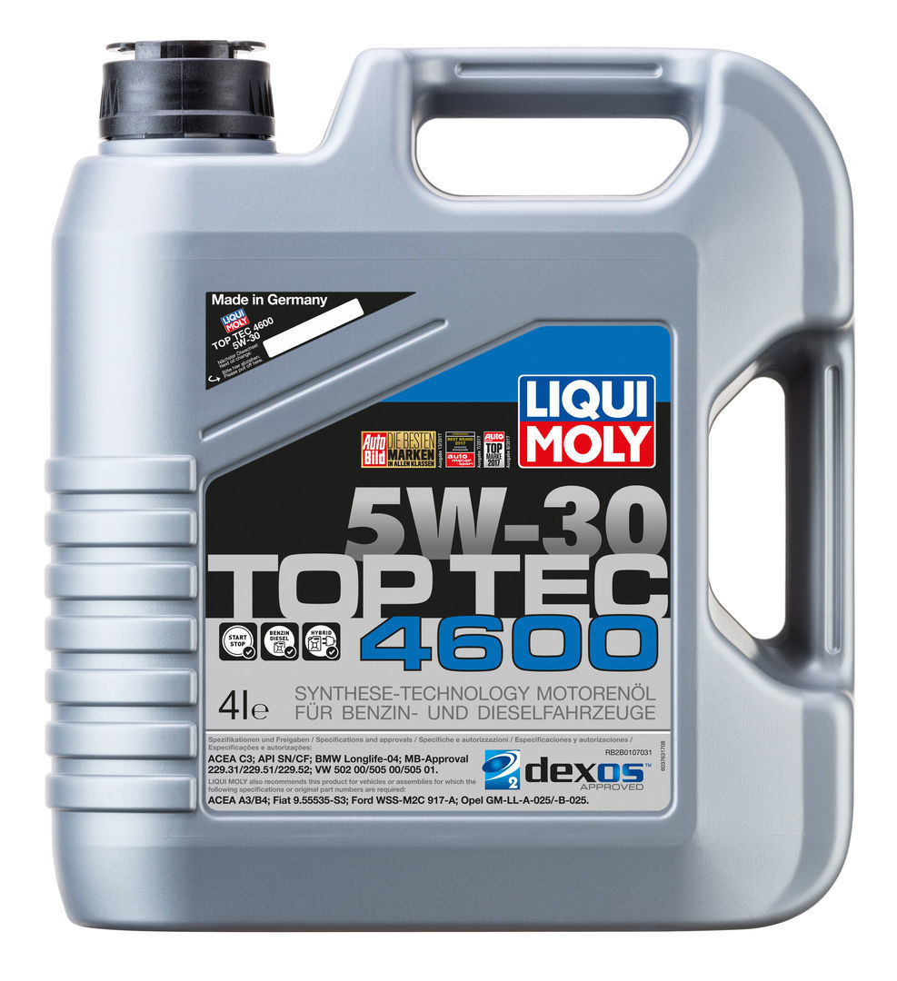 Масло моторное LIQUI MOLY Top Tec 4600 5W-30 синтетика 4л