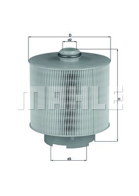 Воздушный фильтр MAHLE LX 1006/1D