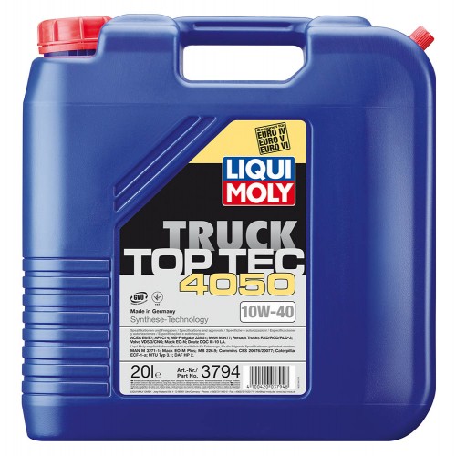 Моторна олива LIQUI MOLY TOP TEC Truck 4050 10W-40 20л
