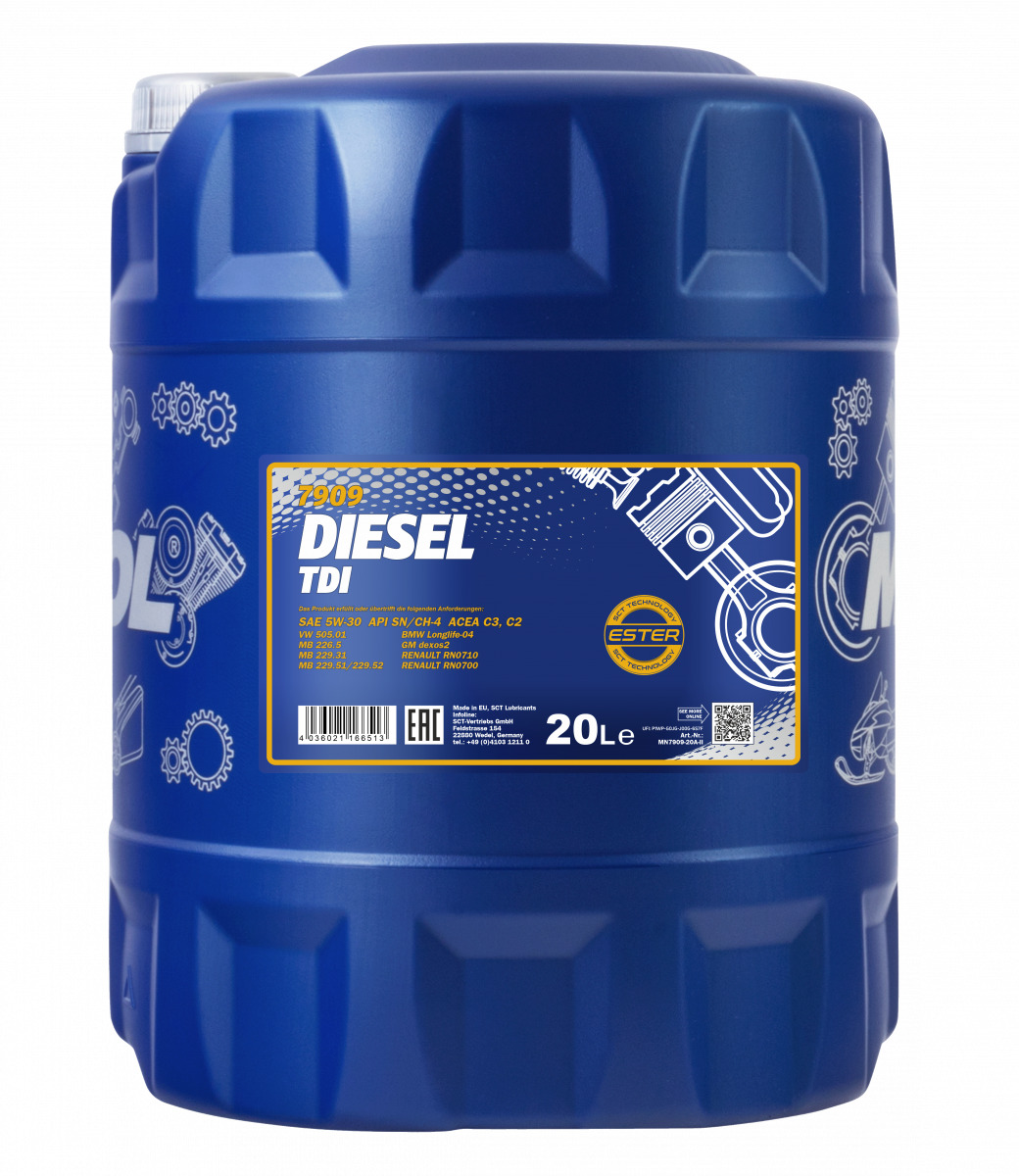 Масло моторное MANNOL DIESEL TDI 5W-30 20л