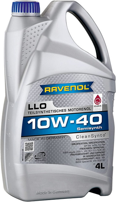 Масло моторное RAVENOL LLO 10W-40 4 л