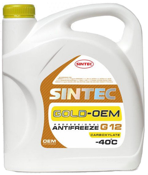 Антифриз Sintec Gold G12 5кг - Фото 1