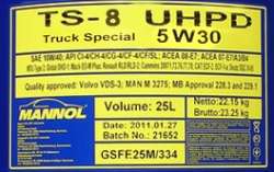 Масло моторное для грузовиков MANNOL TS-8 TRUCK SPECIAL SUPER UHPD SAE 5W-30 5л