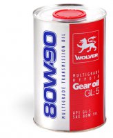 Трансмиссионное масло Wolver  MULTIGRADE HYPOID GEAR OIL GL-5 80W-90 1л