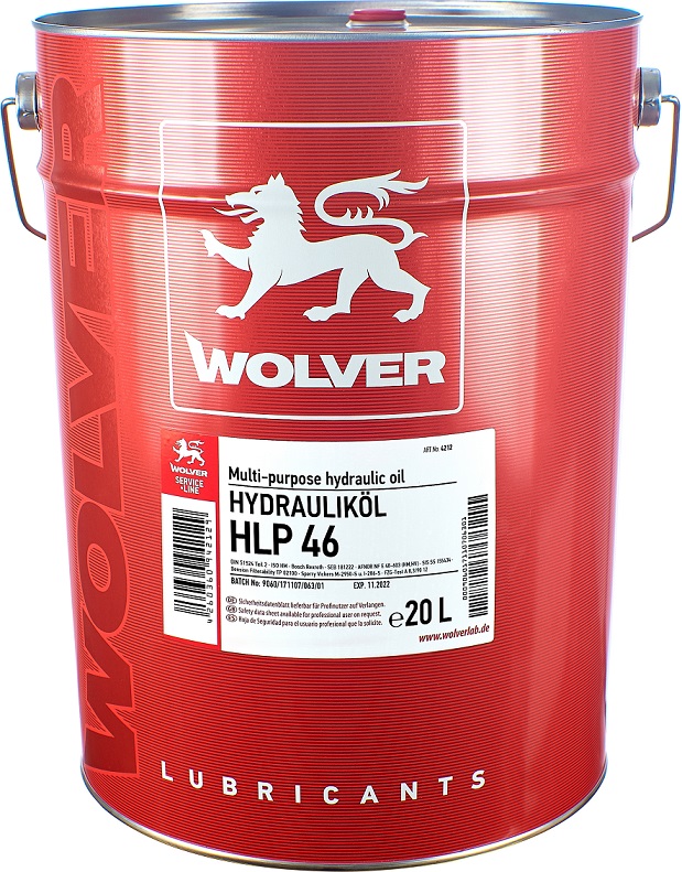 Гидравлическое масло Wolver HLP 46 20 л