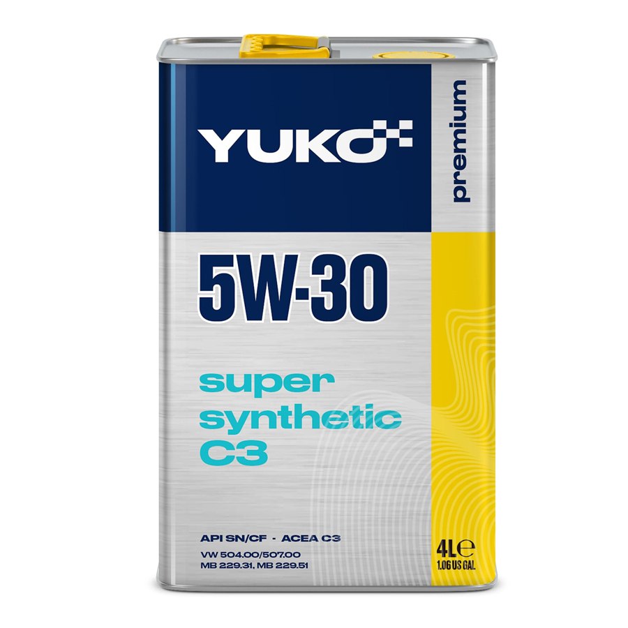 Олива моторна YUKO SUPER SYNTHETIC C3 5W-30, 4Л