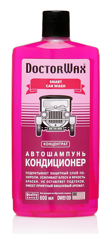 Автошампунь-кондиционер концентрат Doctor Wax 600мл