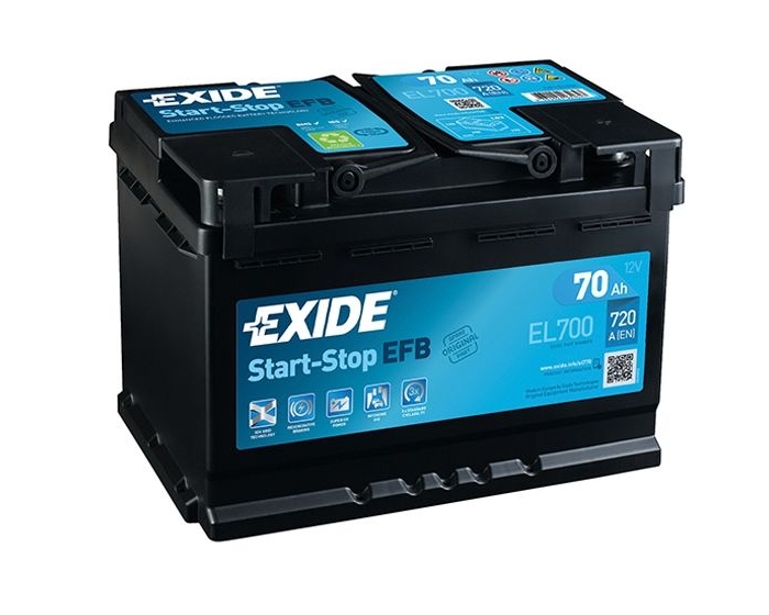Стартерная аккумуляторная батарея EXIDE EL700