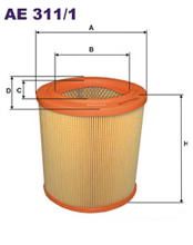 Фильтр воздушный Filtron AE 311/1