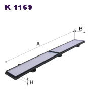Фильтр салона FILTRON K 1169