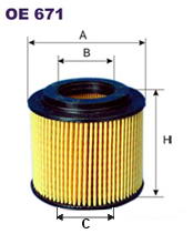 Фильтр масляный Filtron OE 671