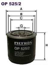 Масляний фільтр FILTRON OP525/2