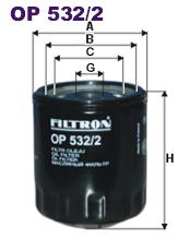 Фильтр масляный Filtron OP 532/2