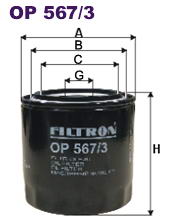 Масляний фільтр FILTRON OP567/3