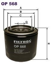 Масляный фильтр, ступенчатая коробка передач FILTRON OP 568