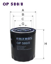 Фильтр масляный Filtron OP 580/8