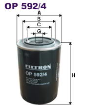 Фильтр масляный Filtron OP 592/4