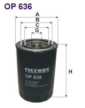 Масляний фільтр FILTRON OP636