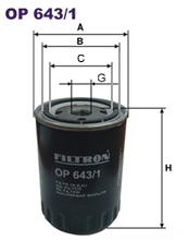 Фильтр масляный Filtron OP 643/1