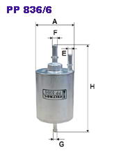 Фильтр топливный Filtron PP 836/6