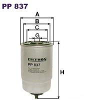 Фильтр топливный Filtron PP 837