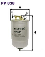 Паливний фільтр FILTRON PP838
