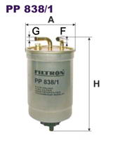 Фильтр топливный Filtron PP 838/1