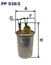 Фильтр топливный Filtron PP 838/2