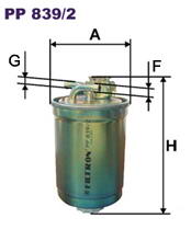 Фильтр топливный Filtron PP 839/2