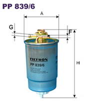 Фильтр топливный Filtron PP 839/6