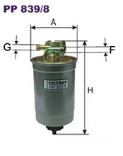 Фильтр топливный Filtron PP 839/8