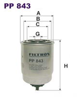Фильтр топливный Filtron PP 843
