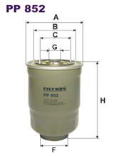 Паливний фільтр FILTRON PP852