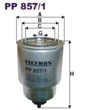 Паливний фільтр FILTRON PP857/1