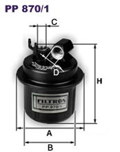 Фильтр топливный Filtron PP 870/1