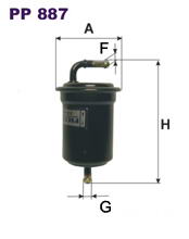 Фильтр топливный Filtron PP 887