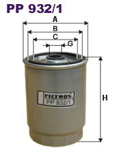 Фильтр топливный Filtron PP 932/1