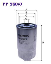Паливний фільтр FILTRON PP968/3