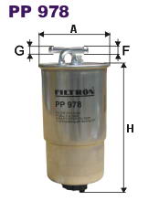 Паливний фільтр FILTRON PP978