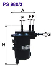 Паливний фільтр FILTRON PS980/3