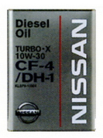 Масло моторное Nissan Diesel Oil Turbo X 10W-30 CF-4 DH-1 (KLBFO-10304) 4л