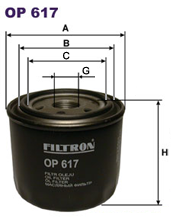 Фильтр масляный Filtron OP 617