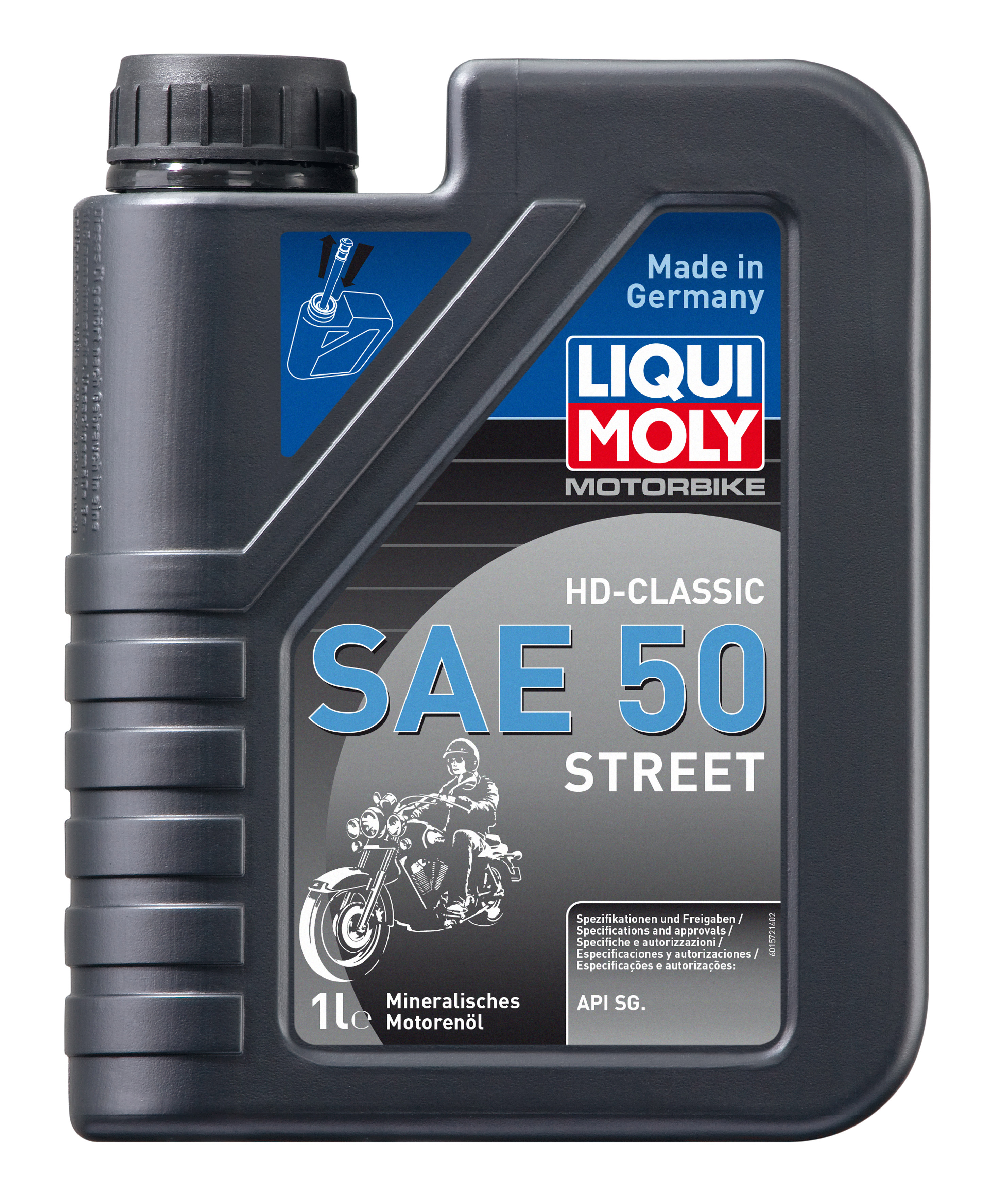 Масло моторное LIQUI MOLY MOTORBIKE HD-CLASSIC SAE 50 STREET 1Л