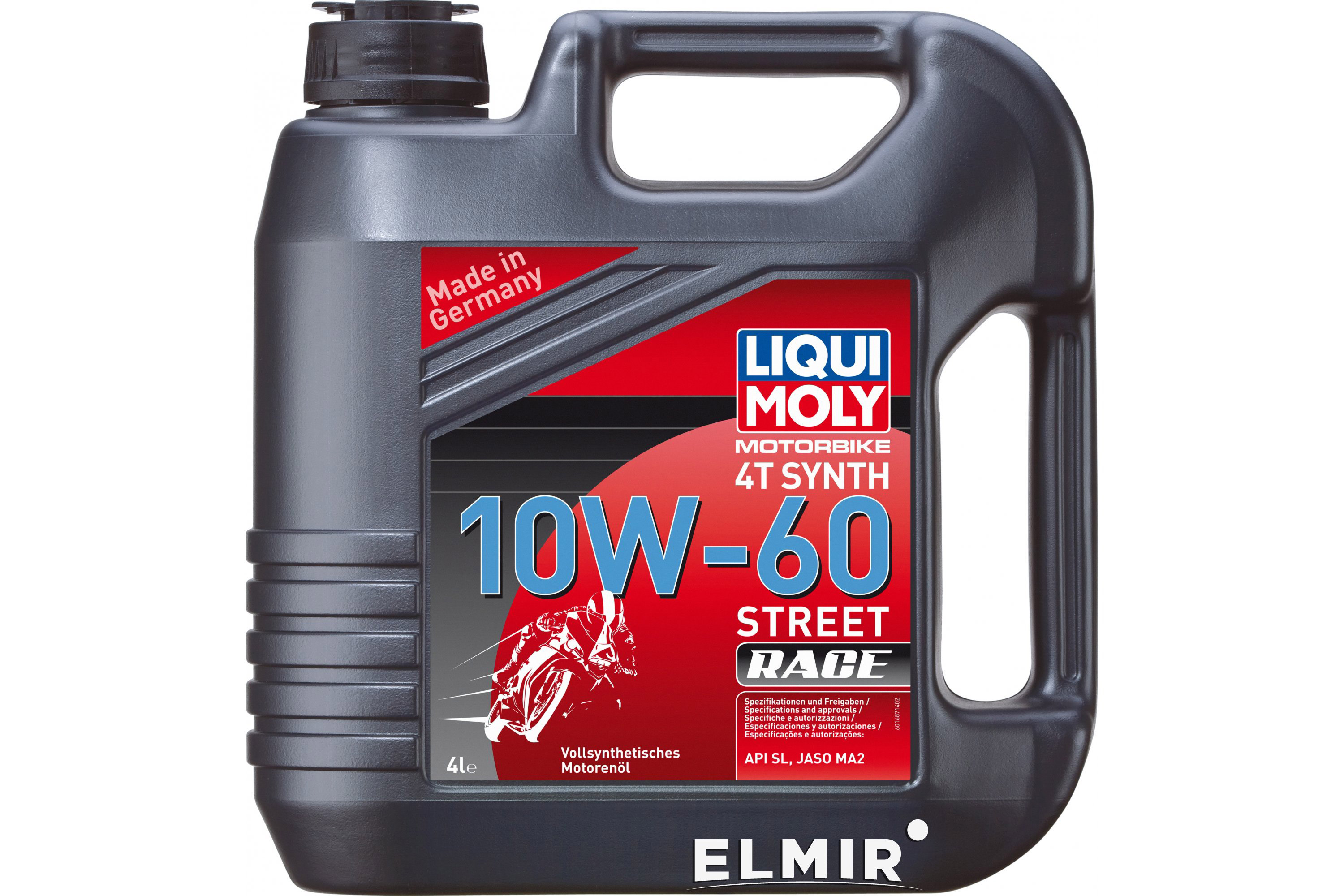 Масло LIQUI MOLY для мотоциклов MOTORBIKE 4T SYNTH 10W-60 STREET RACE 4Л