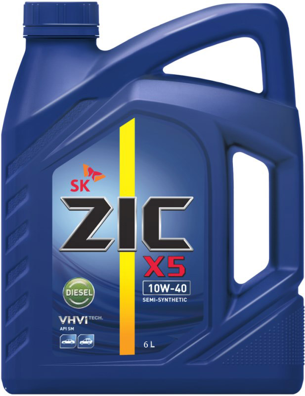Моторное масло ZIC X5 10W-40 DIESEL 6 л