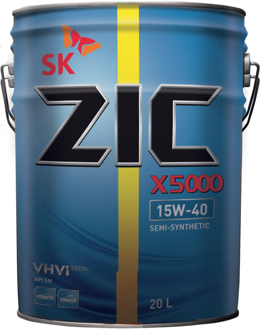 Моторне масло ZIC X5000 15W-40 20 л