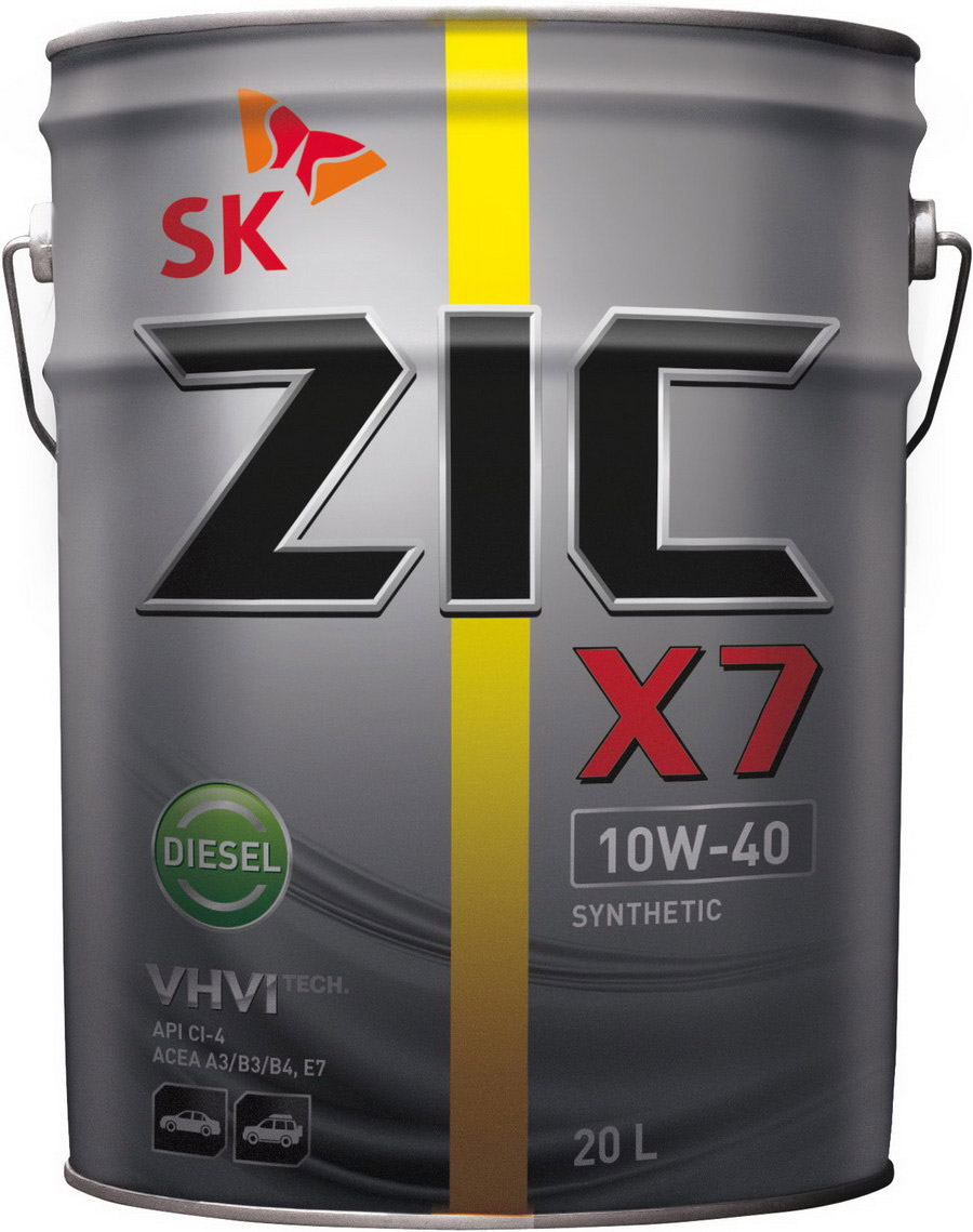 Моторное масло ZIC X7 10W-40 Diesel 20 л